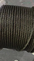 Câble en acier galvanisé 6X12+7FC à âme en fibre flexible, direct usine, pour la fixation de cargaisons et la flottabilité des grumes
