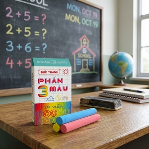 Premium Dustless <b>Chalk</b> Box Set 3 Colors Mixed Non Toxic Blackboard Writing Stationery B2B Wholesale Global Export - Product Image 1