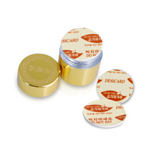 100 pièces de déshydratant circulaire de type carte pour bouteilles, déshydratant pour bouteilles bleues, gel de silice, détergent - Product Image 1