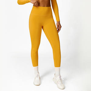 JY nuevo Sexy manga larga Crop Top Fitness gimnasio ropa Yoga pantalones Leggings <span class=keywords><strong>2</strong></span> piezas Yoga conjunto de Yoga para mujer ropa - Product Image 6