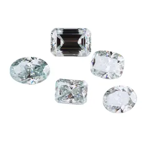 Zhengyong Jewelry VVS1 Cushion Princess Cut Light Aquamarine Mossanite Moissanite Diamond Wholesale