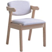 Ensemble de chaises de salle à manger en bois massif, tabourets, bureau d'ordinateur, dossier haut, accoudoirs, meubles de maison modernes et durables