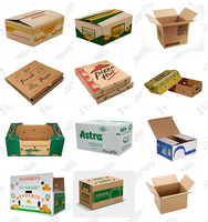 Carton Box Packing Corrugated Cardboard Rotary Die Cutting Machine Flexo Printing Pizza Box Machine