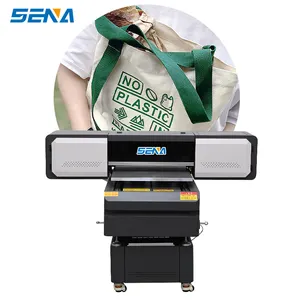 Printer Flatbed uv format lebar 6090 pencetak format besar nozel Epson ganda untuk casing ponsel ubin keramik flash drive USB