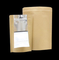 Sacs d'emballage pour fruits secs en papier kraft givré, laminés en aluminium et plastique, résistants à l'humidité, imprimés avec logo personnalisé par gravure
