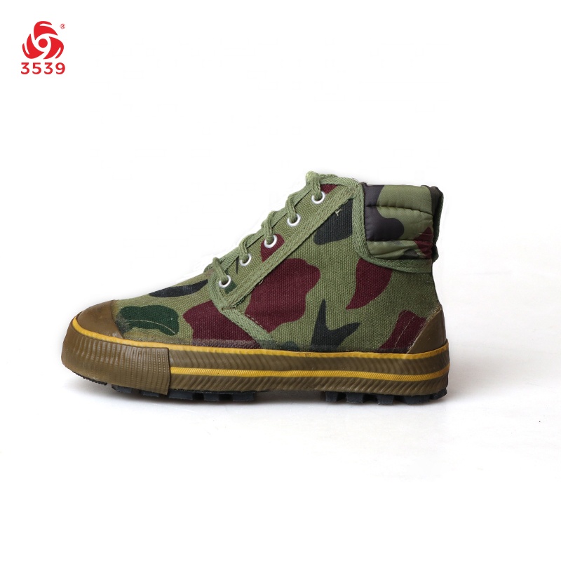 3539 камуфляжная тренировочная резиновая обувь для сельскохозяйственных работ с высоким вырезом и противоскользящим покрытием