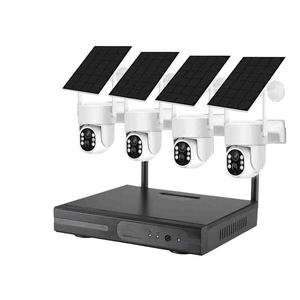 4CH 4MP năng lượng mặt trời không dây NVR Kit với 4MP máy ảnh màn hình CCTV giám sát ai hệ thống năng lượng mặt trời Wifi máy ảnh Kit - Product Image 1
