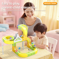 Jouets de construction de train à voie ferrée magnétique électronique éducatif DIY personnalisé, train à grande vitesse, blocs de construction pour enfants, cadeaux
