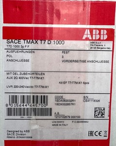 Interruptor de Corte de Carga 1SDA062032R1 Tmax T7 1000A para PLC - Product Image 4