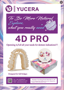 43% 57% di traslucenza 700-1200 MPa resistenza alla flessione YUCERA dentale 98mm sistema aperto CAD/CAM 4D Pro blocco di zirconio multistrato - Product Image 6