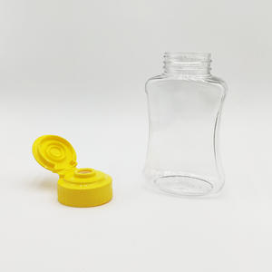 Botella de Plástico PET Transparente Desechable de 180 ml, Apta para Alimentos, con Diseño de Tapa Abatible para Miel, Jarabe de Pera y Porciones - Product Image 4