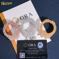Lunette de montre en laiton et cuivre sertie de moissanite VVS pour GA2100, bijoux hip-hop de luxe, boîtier de montre style Buss Down Thorn