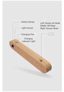 Led cảm biến chuyển động từ tính ánh sáng ban đêm mini không dây Tường Đèn treo tường USB sạc pin hoạt động đèn cho phòng tắm - Product Image 4