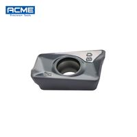 Plaquette de fraisage APKT150412 APKT11T308 APKT160408 PM Chipbreaker, lame carrée en acier inoxydable, revêtement PVD OEM, 55HRC