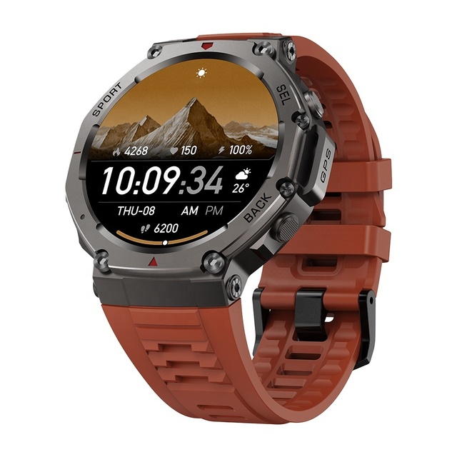 DM58 Men GPS Smart Watch 1.43'' AMOLED Round Screen BT Call 5ATM Waterproof for Swimming Sport Style Smartwatch 2025 New Arrival