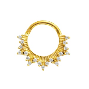 <span class=keywords><strong>Gaby</strong></span> Gold Anillo <span class=keywords><strong>de</strong></span> Nariz Clicker Segmentado Articulado para Septum, Piercing Corporal <span class=keywords><strong>de</strong></span> Acero Inoxidable Quirúrgico, Joyería <span class=keywords><strong>de</strong></span> Moda, Venta al por Mayor desde China - Product Image 4