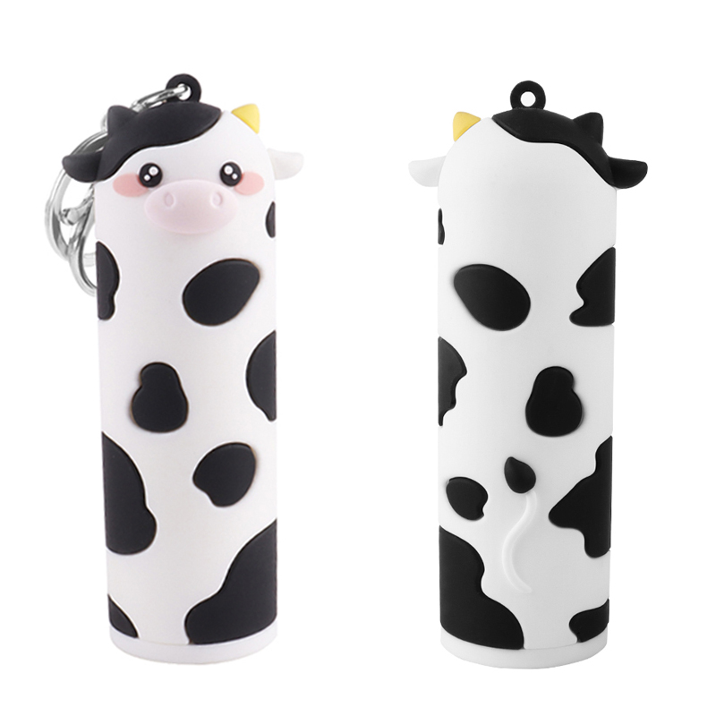 พาวเวอร์แบงค์พวงกุญแจรูปวัวสีขาว