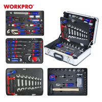 WORKPRO Trousse à outils en aluminium de 119 pièces