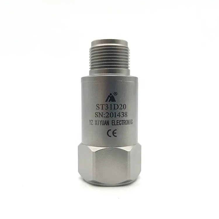 Sensor de vibração integrado de velocidade e temperatura, transmissor 4-20mA, 0 ~ 20 mm/s, integrado