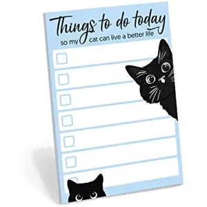 Grappige Zwarte Kat Klein Tot Y Zodat Mijn Kat Een Beter Leven Kan Leiden | Catcard Voor Kattenliefhebber Cadeau | 50 Pagina 'S 4X6 "Door Dagelijkse Ritmo