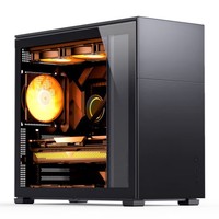 Boîtier d'ordinateur de bureau Micro ATX Jonsbo Pinecone D41 édition standard, double radiateurs 360 mm, alimentation, flux d'air vertical, compatible