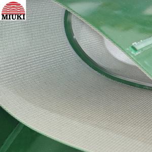 MIYUKI produsen sabuk pembawa PVC hijau harga sabuk konveyor datar PVC halus dengan profil cleat - Product Image 3