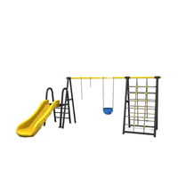 Ensemble de jeux d'extérieur pour enfants avec toboggan, balançoire et structure d'escalade, source directe, OEM, pour garderies et parcs d'attractions, UE