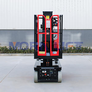 MORN 3.6m 4.8m 6m 8m en alliage d'aluminium simple mât élévateur télescopique électrique un homme plate-forme élévatrice verticale à vendre - Product Image 4