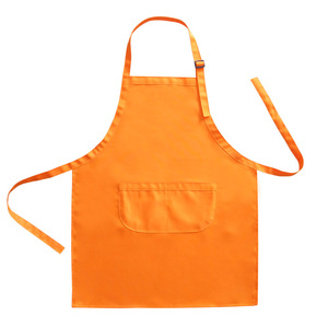 <span class=keywords><strong>Delantal</strong></span> sin mangas de algodón ecológico DIY para niños personalizable Mi Bo, 2 bolsillos, estampado de logotipo adhesivo, babero para jardín de infantes - Product Image 5