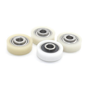 Ruedas de Poliuretano de Tipo Plano para Uso Industrial, Resistentes al Desgaste, Poleas de Nylon POM con Rodamientos, Ruedas Móviles de Plástico Recubierto - Product Image 4