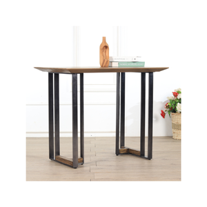 Meubles Ardena, table indonésienne moderne en bois massif et métal, alliant durabilité et style pour créer un centre de table époustouflant - Product Image 2