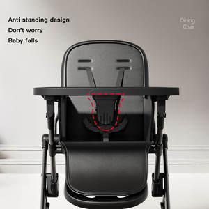 Nuovo Modello di Seggiolone Multifunzionale per Bambini, Pieghevole, Regolabile in Altezza, con Cintura di Sicurezza - Product Image 4