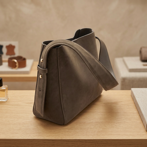 Bolsos de Hombro Plegables para Mujer, Marca BS INTERNATIONAL, Ligeros, 100% Cuero Genuino, Impermeables, con Cierre, Gran Capacidad, Extraíbles - Product Image 4