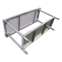 Table de préparation commerciale double couche en acier inoxydable SS304/SS201, robuste et assemblable, pour cuisines de restaurants