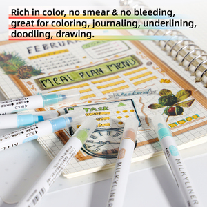 Juego de Marcadores <span class=keywords><strong>Pastel</strong></span> Personalizables, 24 Colores <span class=keywords><strong>Pastel</strong></span>, Marcadores Bíblicos, Sin Sangrado, Punta Doble, Fluorescentes - Product Image 4