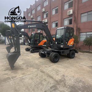 100% Original japonais Mini Doosan Dx60w pelle à roues/nouveau prix bas vente chaude pelle à roues multifonctionnelle DX60 - Product Image 2