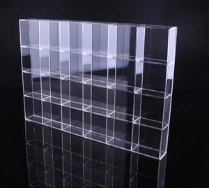 现代透明环保亚克力多隔层分隔托盘展示收纳盒，表面抛光，适合室内使用 - Product Image 4