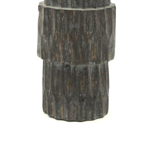 Porte-bougie en bois 4x8 pouces, élégant centre de table pour la décoration intérieure - Product Image 5
