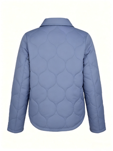Veste matelassée vintage pour <span class=keywords><strong>femme</strong></span>, légère, boutonnée, style workwear, avec poches, pour l'automne et l'hiver - Product Image 3