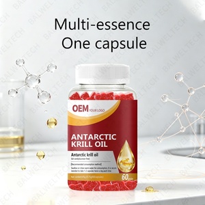 Cápsulas de Aceite de Krill Antártico OEM ODM, 60 Unidades, para Belleza y Bienestar, Marca Privada, Certificado GMP - Product Image 3