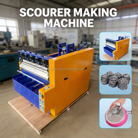 Machine automatique de fabrication de tampons à récurer en acier inoxydable, entièrement automatique, capacité 8-10 kg/h, 220V/380V