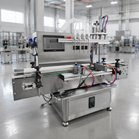 Machine de remplissage liquide de bureau semi-automatique pompe péristaltique à 4 têtes pour boisson verre/bocal emballage jus bière huile détergent