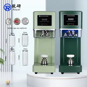 Xiamen Milk Tea Equipment Aluminium Jar Bottle Sealer Plastic Box Mini Beverage Invasive Can Sealing Machine Selladora De Bolsas
