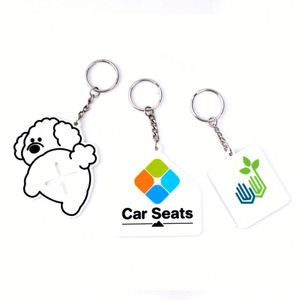 Porte-clés personnalisé en caoutchouc silicone Porte-clés 3D en PVC souple de dessin animé - Product Image 1