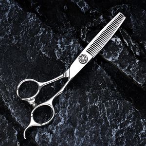 Qy 6.0 Inch <b>Hair</b> <b>Scissors</b> Thinning Shears Stainless Steel Professional Barber Tools For <b>Hair</b> Cutting And Styling - Product Image 1