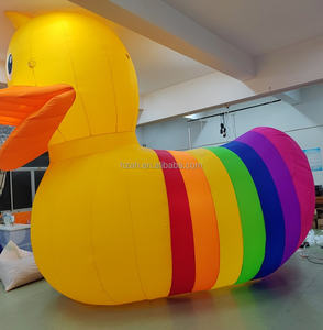 Canard géant gonflable jaune facile à installer, durable, <span class=keywords><strong>pour</strong></span> la marche, éclairage, mascotte de <span class=keywords><strong>ballon</strong></span> gonflable <span class=keywords><strong>pour</strong></span> la fête de la fierté - Product Image 2