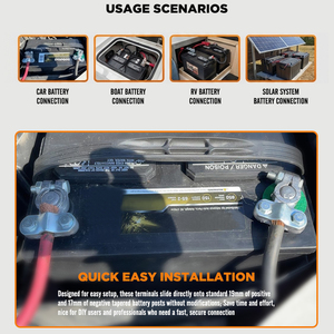 Conectores de terminal de batería de poste superior, extremos de cable de batería, terminales de <span class=keywords><strong>coche</strong></span>, abrazaderas - Product Image 5