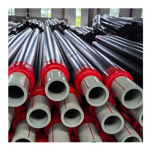 Tubería de aislamiento térmico preaislada de espuma de poliuretano con revestimiento de HDPE para calefacción - Product Image 1