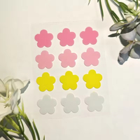 Patch anti-acné en gel à base d'eau, imperméable, en forme de fleur colorée, design moderne, personnalisation OEM pour les soins du visage personnels