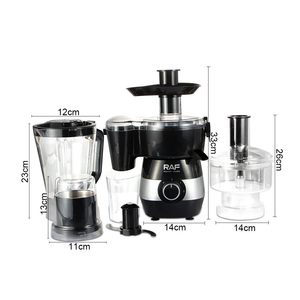 Extractor de Jugos Masticador a Batería, 6 Cuchillas de Acero Inoxidable, Capacidad de 2L, Expulsión Automática de Pulpa, Bajo Nivel de Ruido, para el Hogar - Product Image 3
